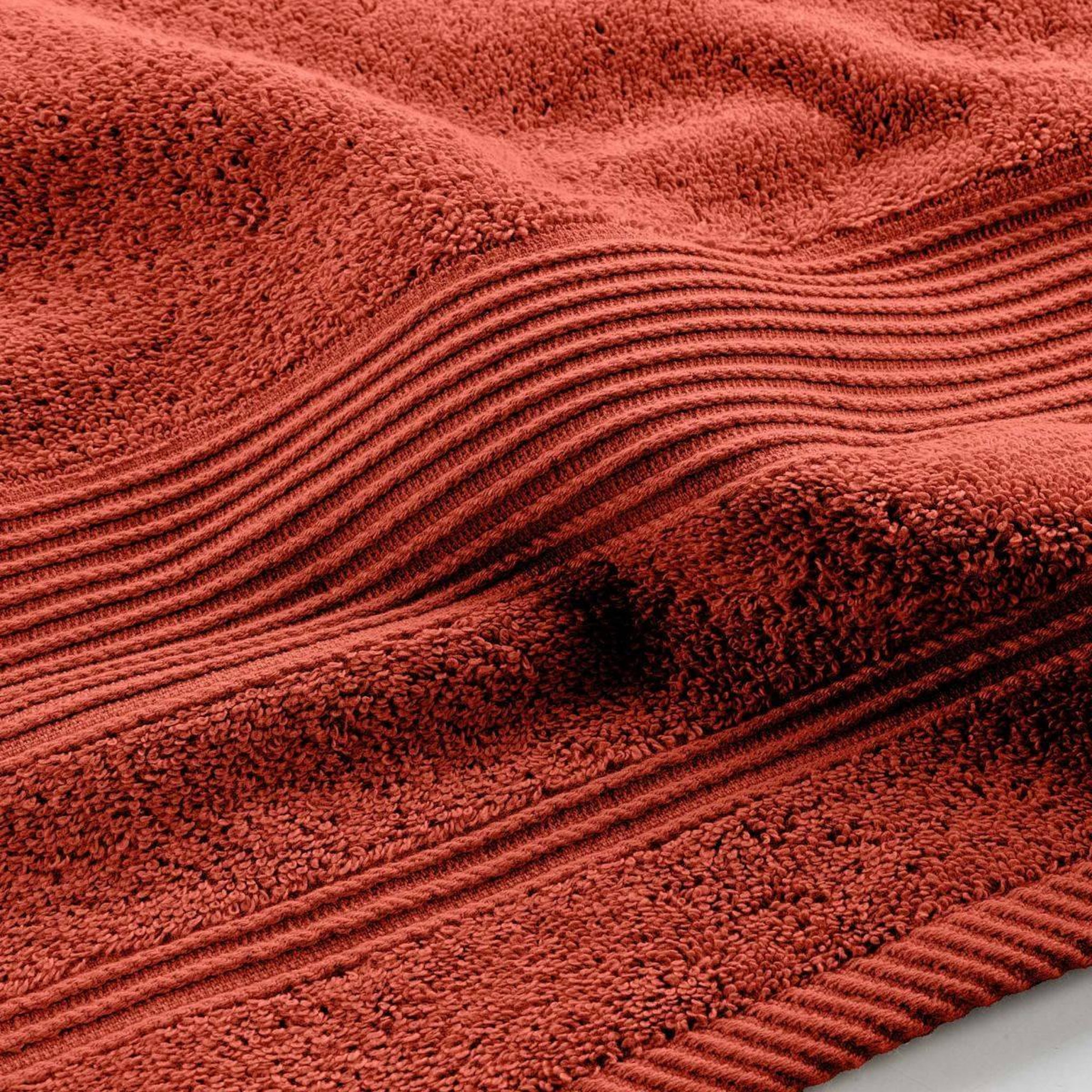 Voir la diapositive 3 : Douceur d'Intérieur Drap de bain  tendresse  90x150cm rouge