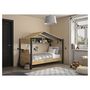 Voir la diapositive 1 : Lit cabane enfant 90x200 cm NOE