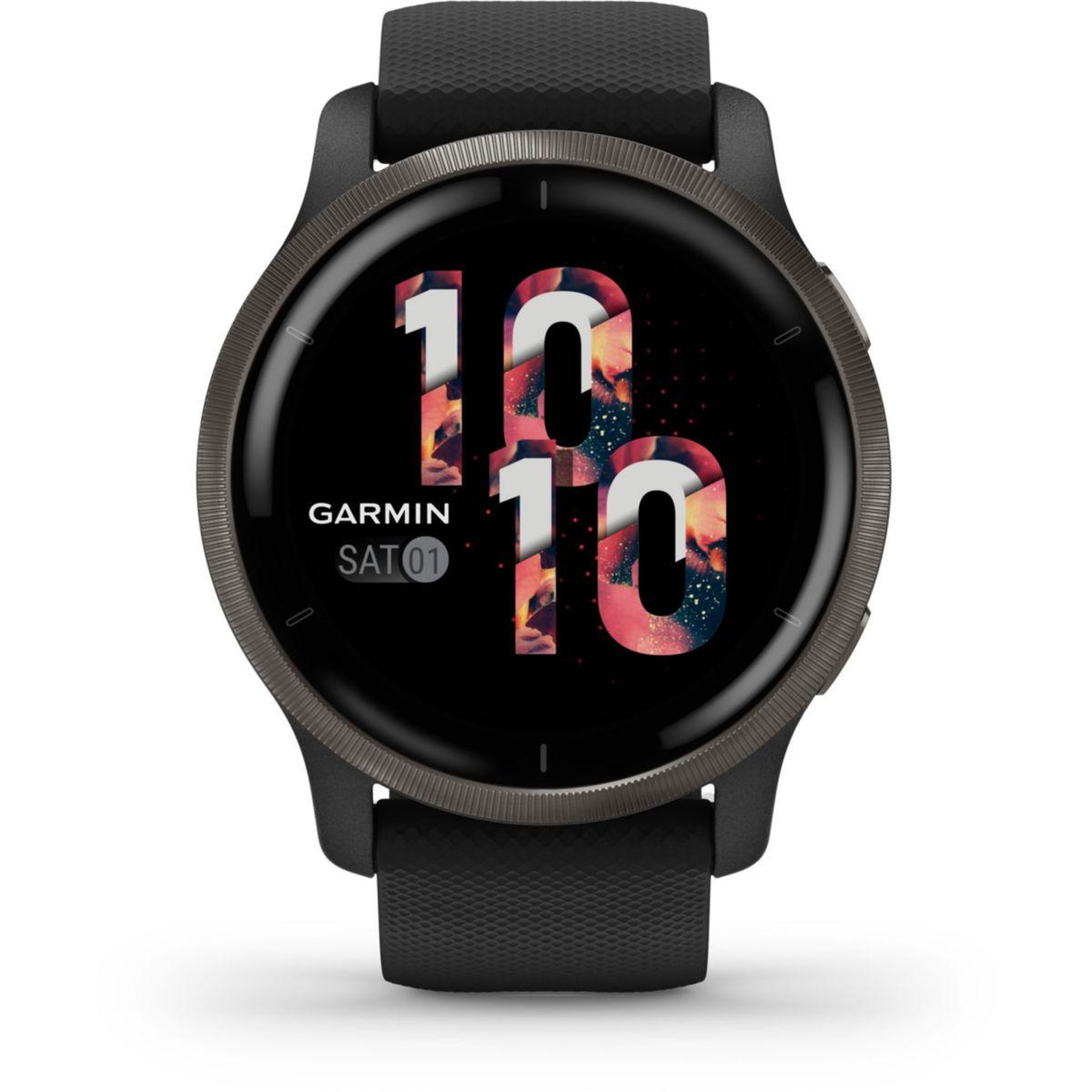 Voir la diapositive 2 : GARMIN Montre sport Venu 2 Grey avec bracelet noir
