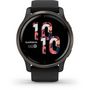 Voir la diapositive 2 : GARMIN Montre sport Venu 2 Grey avec bracelet noir