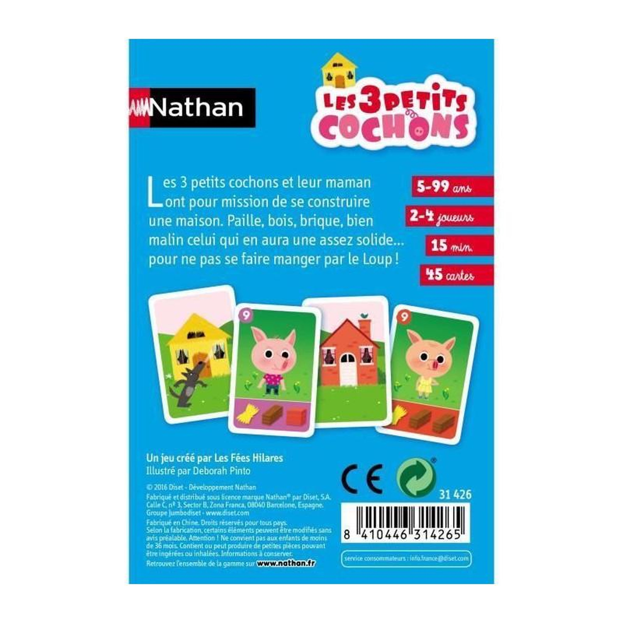 Voir la diapositive 4 : Nathan Les 3 petits cochons