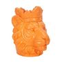 Voir la diapositive 2 : Paris Prix Statue & Porte Plante  Lion  35cm Orange