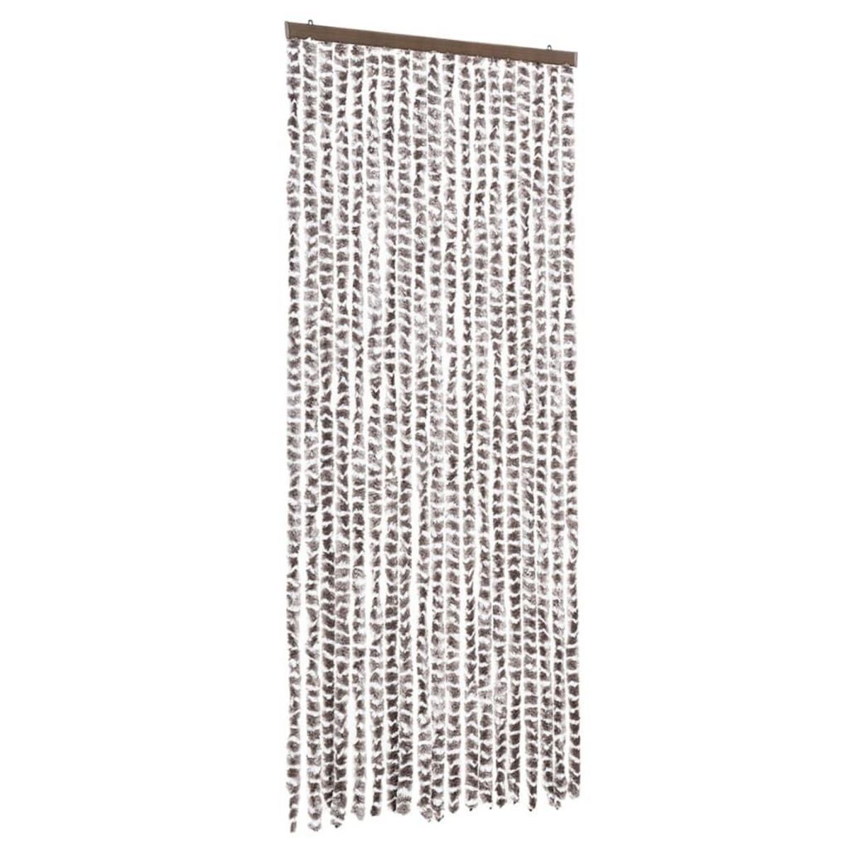 VIDAXL Moustiquaire Taupe et blanc 56x185 cm Chenille