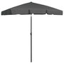 Voir la diapositive 2 : VIDAXL Parasol de plage anthracite 180x120 cm