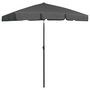 Voir la diapositive 2 : VIDAXL Parasol de plage anthracite 180x120 cm