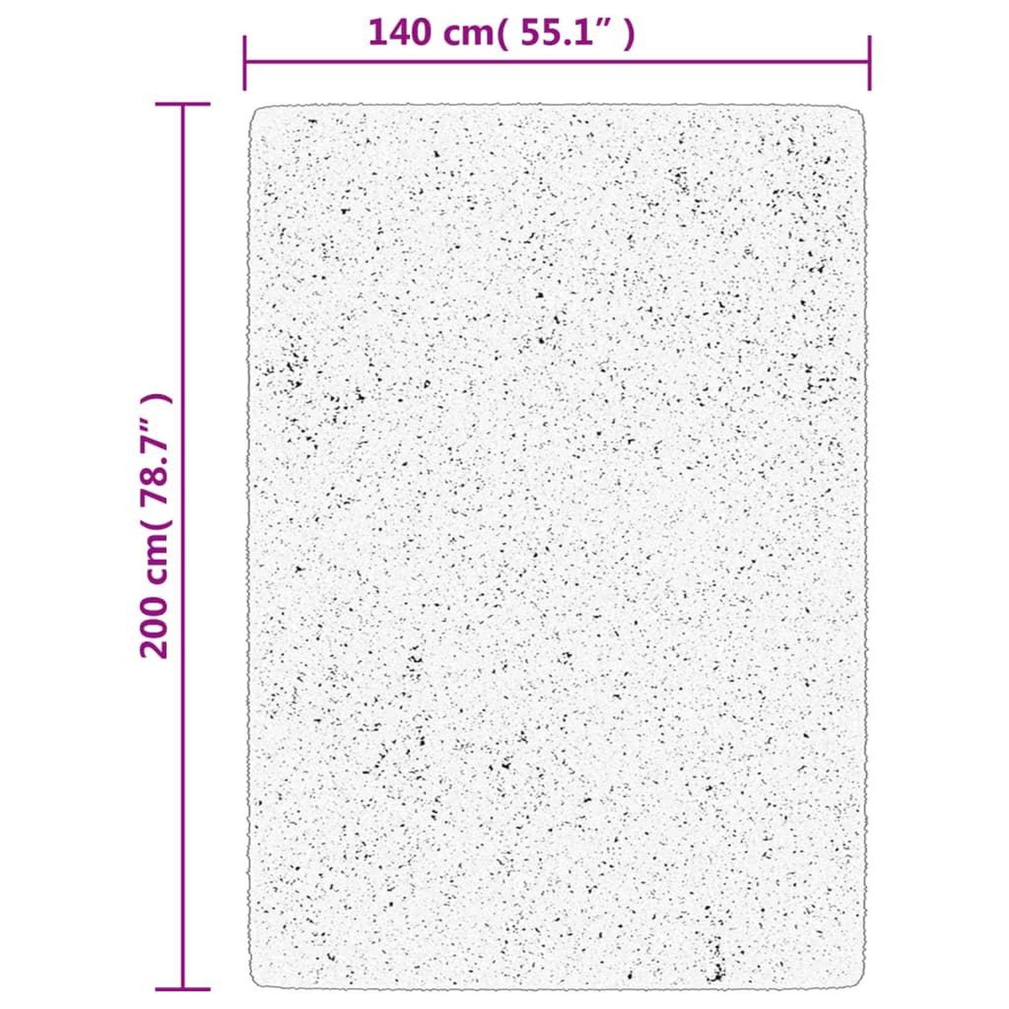 Voir la diapositive 6 : VIDAXL Tapis OVIEDO a poils courts gris 140x200 cm