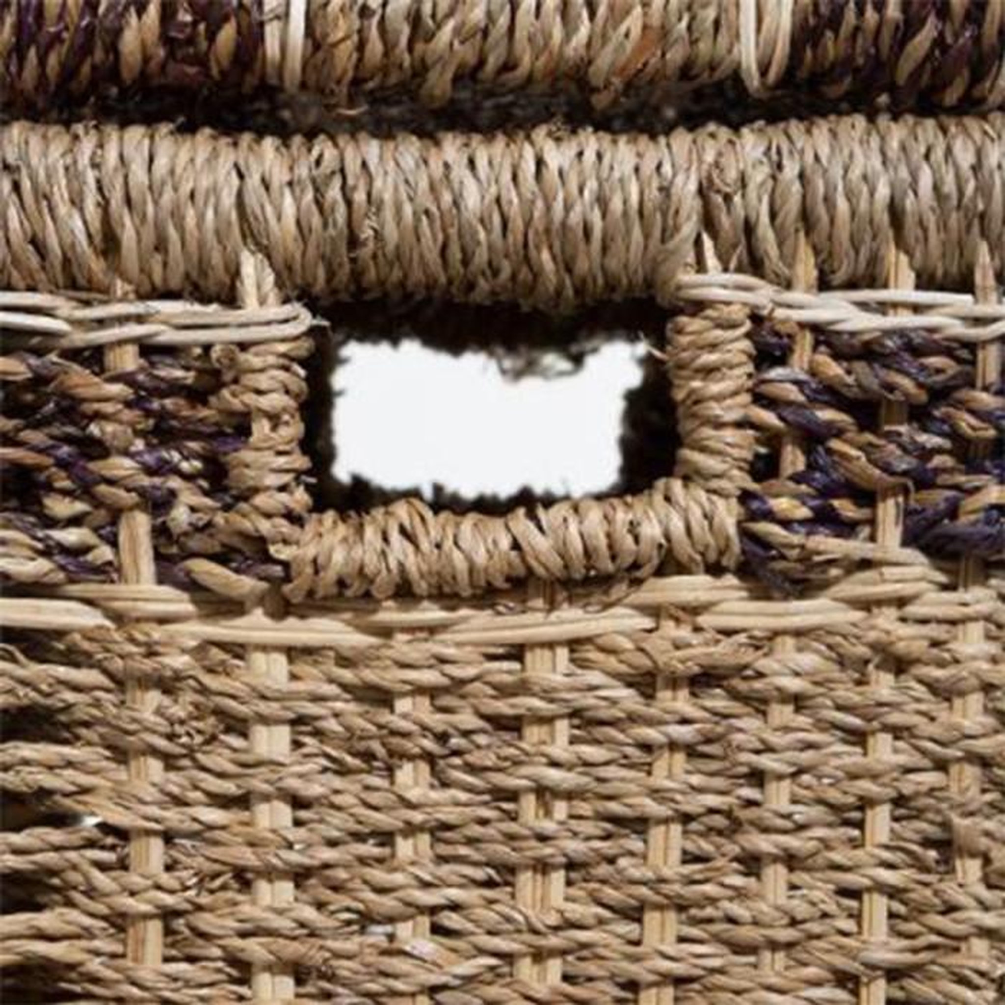 Voir la diapositive 4 : ATMOSPHERA Lot de 5 paniers rangement  tressé  60cm naturel