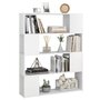 Voir la diapositive 4 : VIDAXL Bibliotheque/Separateur de piece Blanc 100x24x124 cm