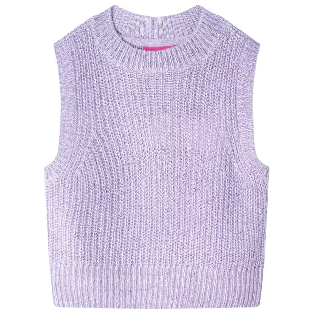 VIDAXL Gilet pull-over tricote pour enfants lilas clair 140