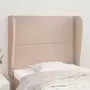 VIDAXL Tete de lit avec oreilles Cappuccino 103x23x118/128 cm