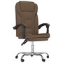 Voir la diapositive 2 : VIDAXL Fauteuil inclinable de bureau Marron Tissu