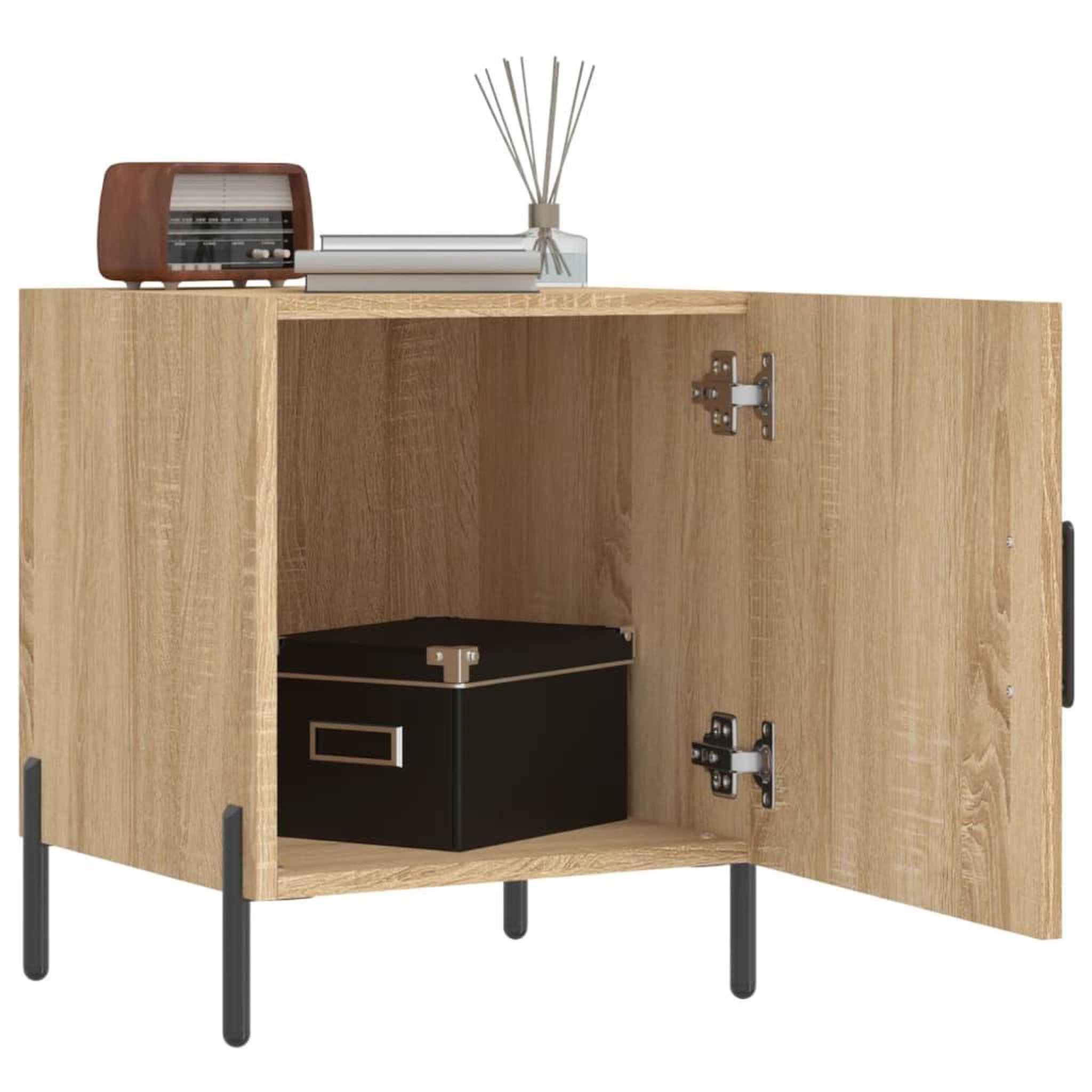 Voir la diapositive 3 : VIDAXL Tables de chevet 2 pcs chene sonoma 40x40x50 cm bois ingenierie