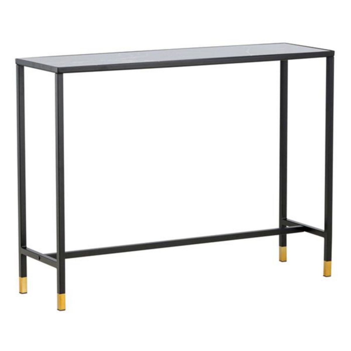 Paris Prix Console Design en Verre  Dipp  100cm Noir