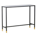 Paris Prix Console Design en Verre  Dipp  100cm Noir