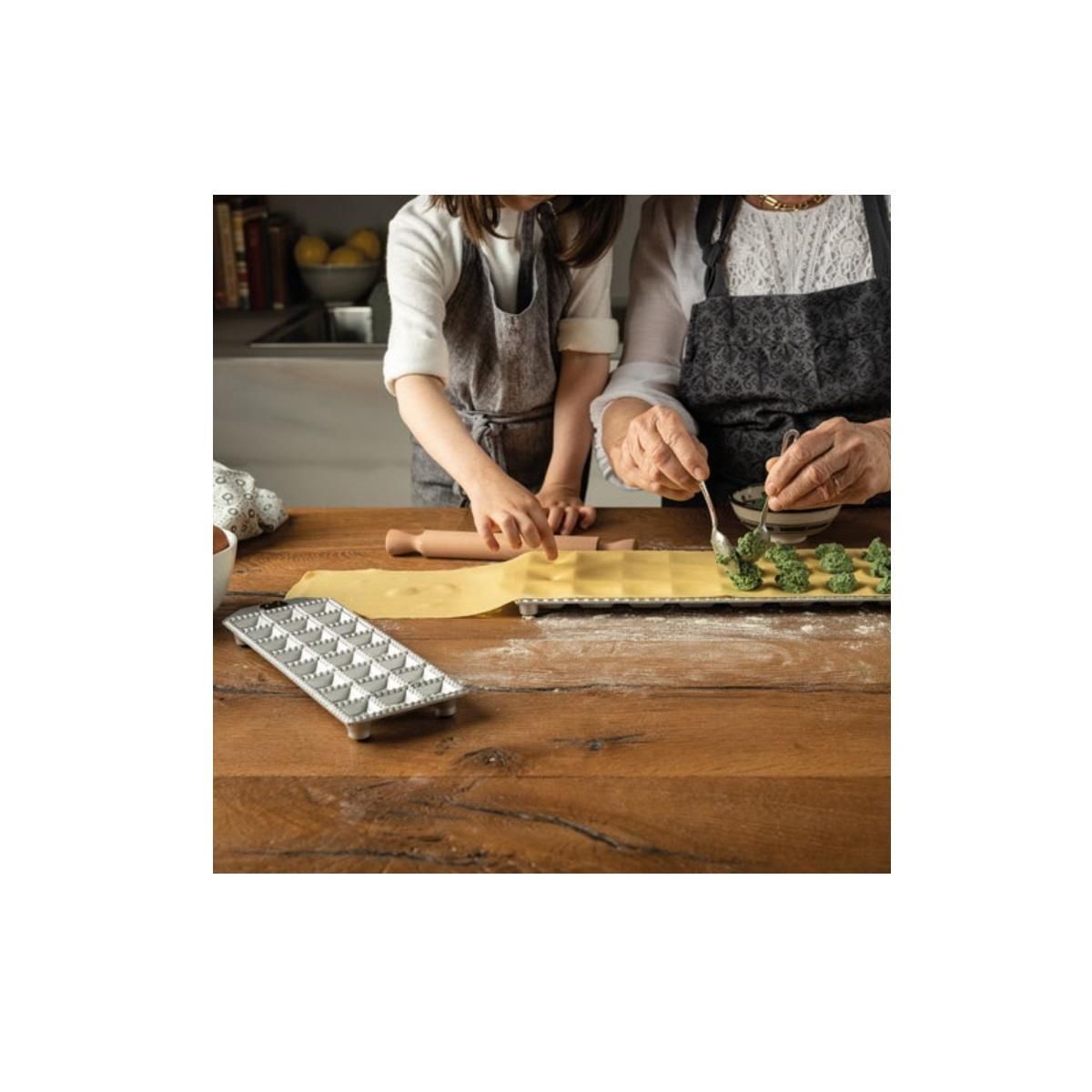 Marcato Moule à ravioli 48 carrés de 2.5x2.5cm - RA-Q25X48-CLS