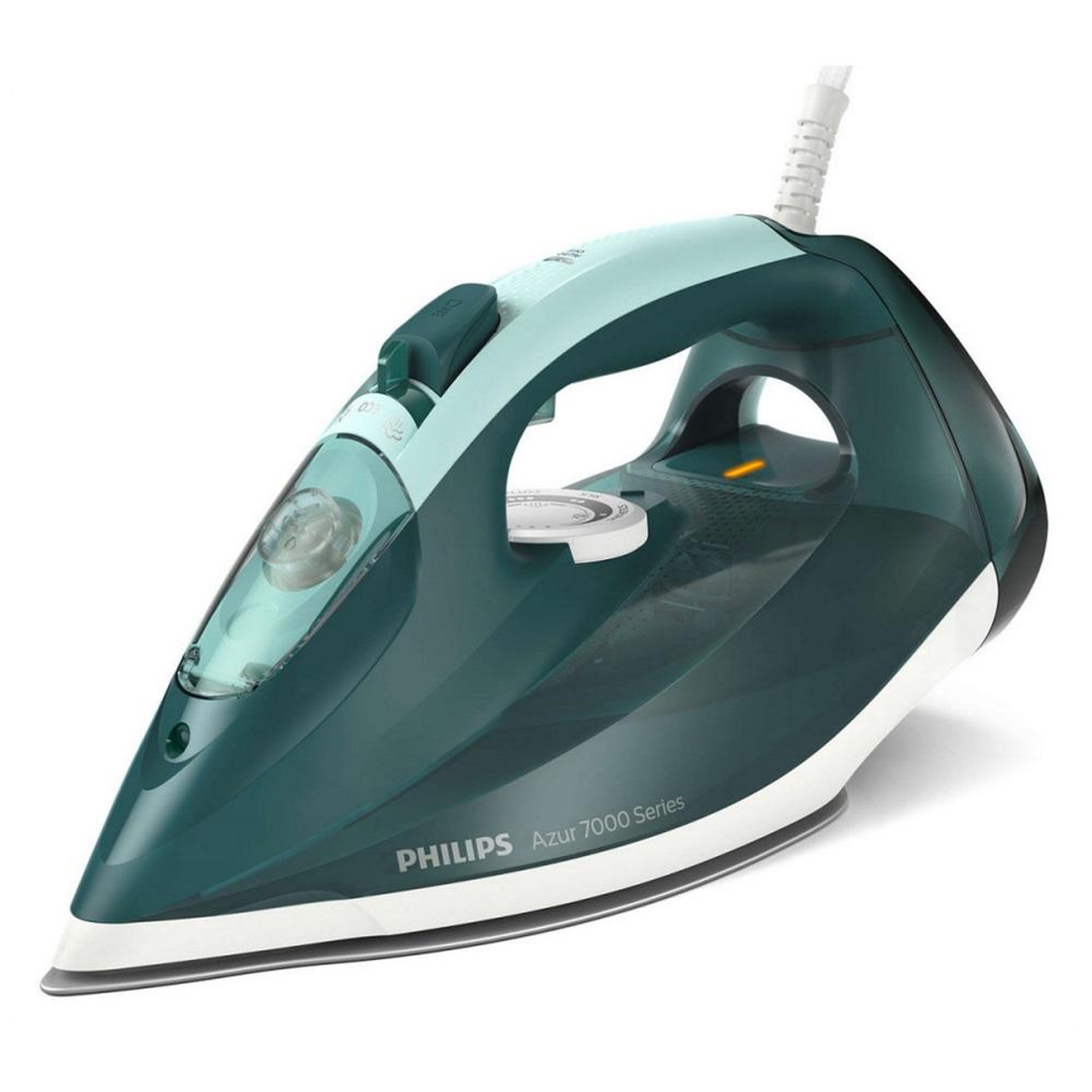 Voir la diapositive 2 : Philips Fer à repasser vapeur 2800w 50g/mn vert - dst7031/70