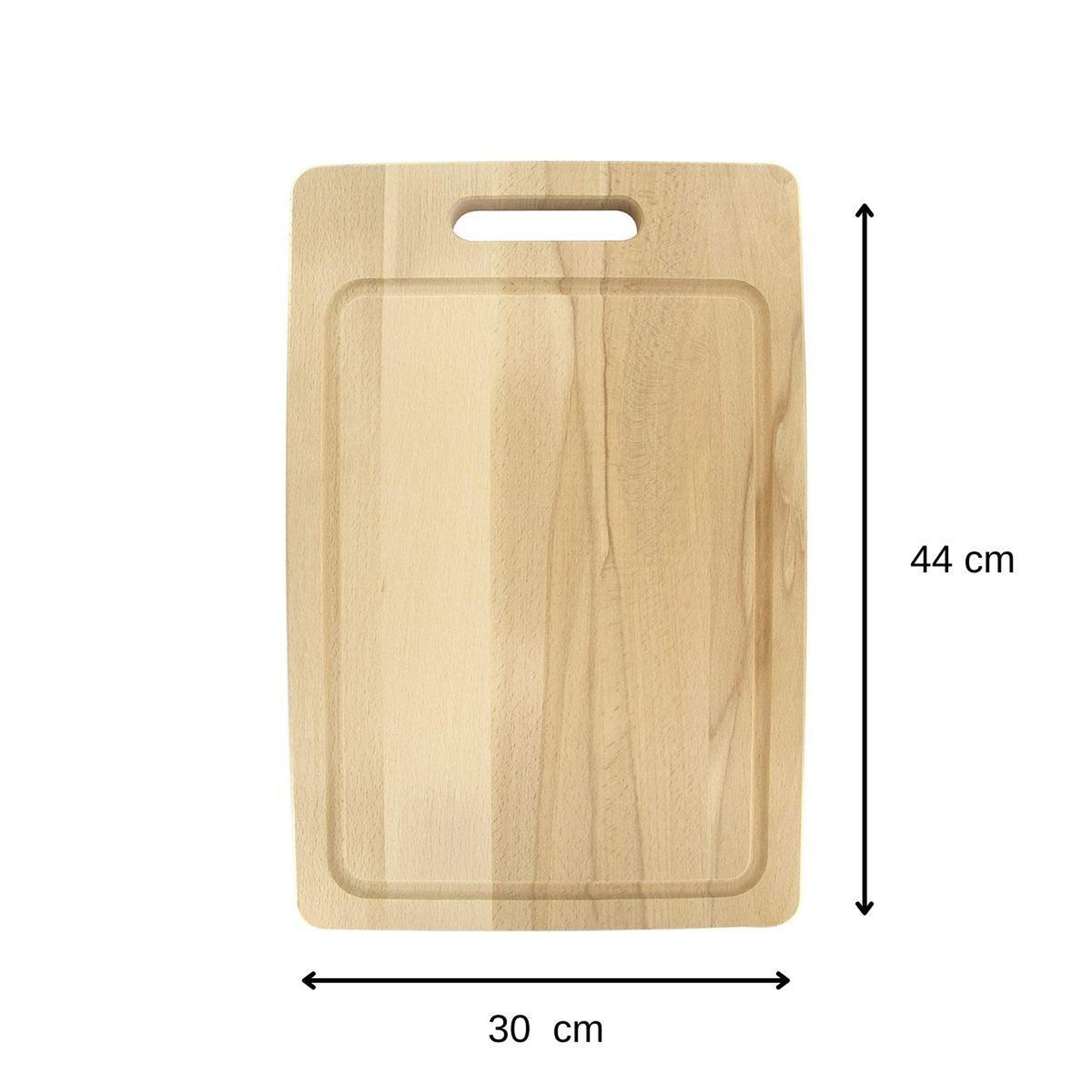 Voir la diapositive 3 : Fackelmann Planche à découper rectangulaire en bois 44 x 30 cm fackelmann wood edition