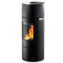 Voir la diapositive 1 : Supra Poêle à bois fonte 6kw gris - FIORE