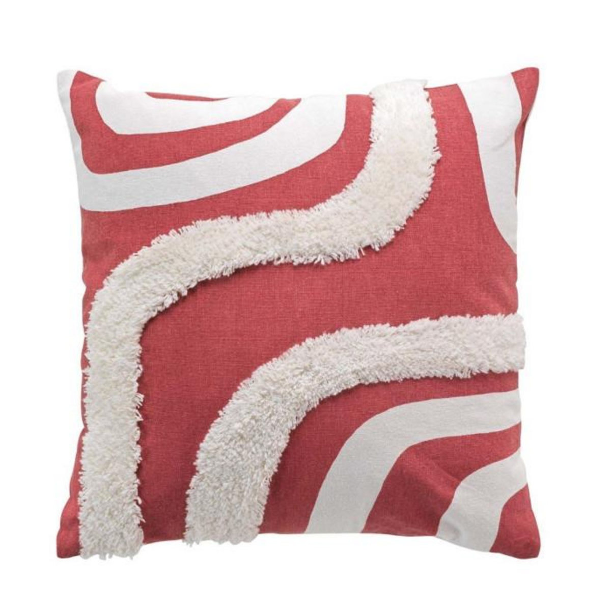 Paris Prix Housse de Coussin Déco  Mirade  40x40cm Terracotta