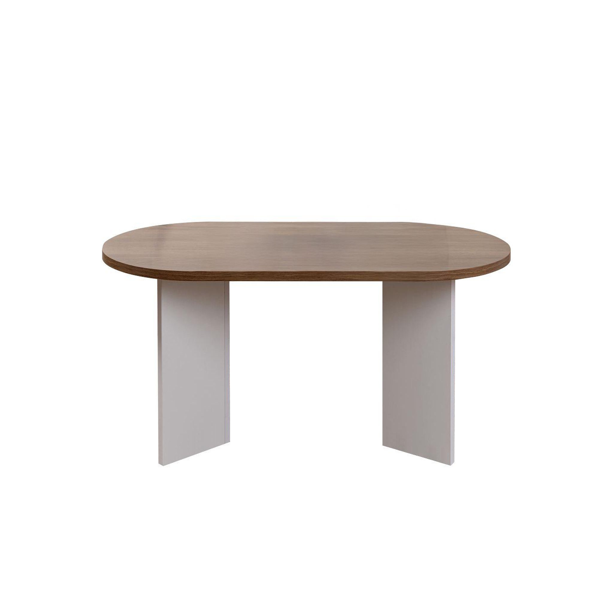 Habitat et Jardin Table basse en bois  sable  - 60 x 119 x 40 cm - noyerblanc