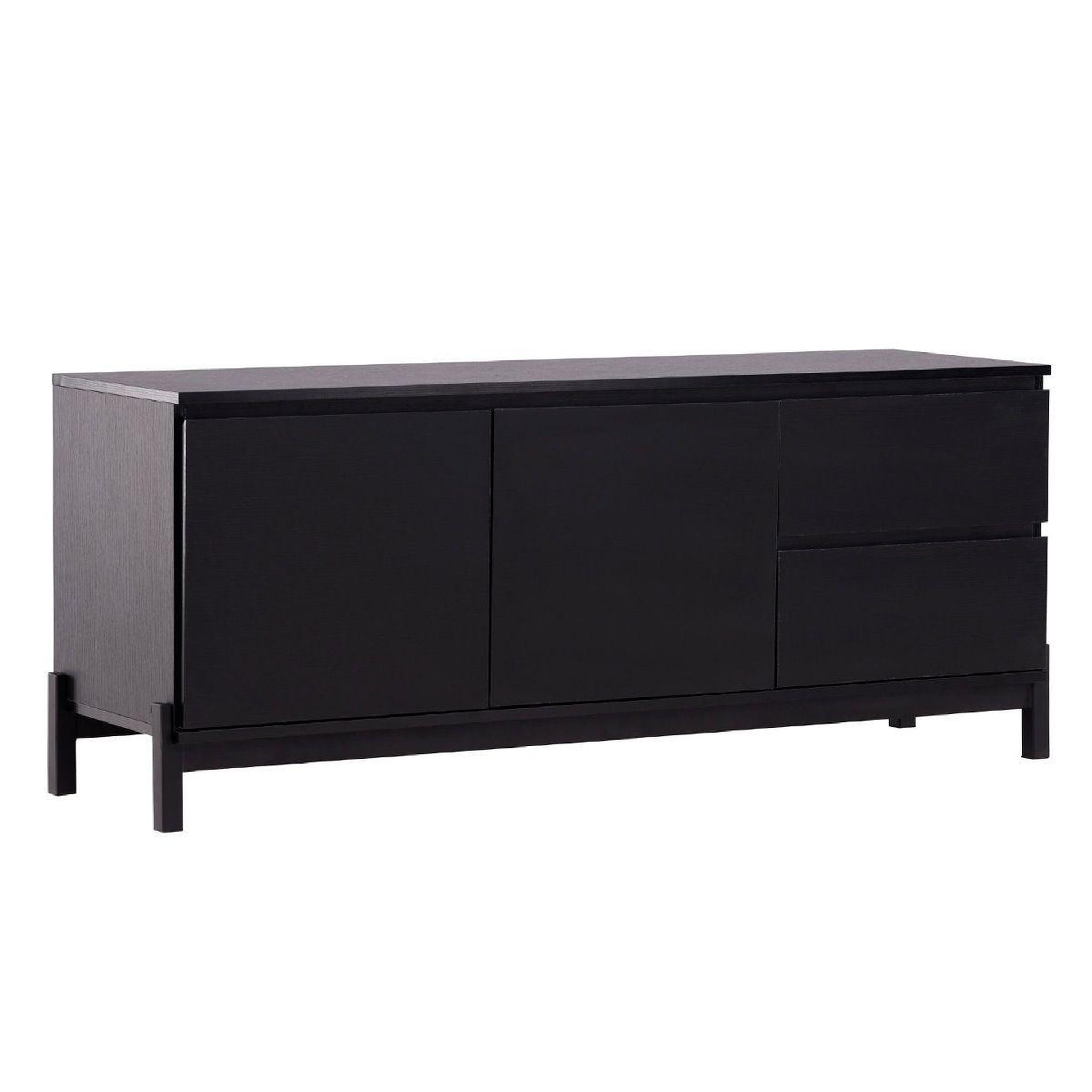 Paris Prix Meuble tv 2 portes & 2 tiroirs  corpus  138cm noir