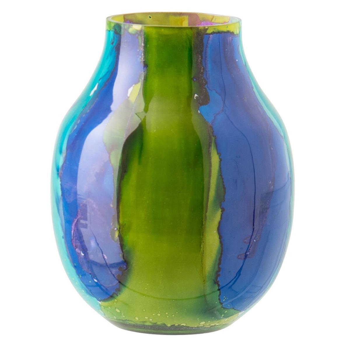 Paris Prix Photophore Déco en Verre  Rio  20cm Bleu
