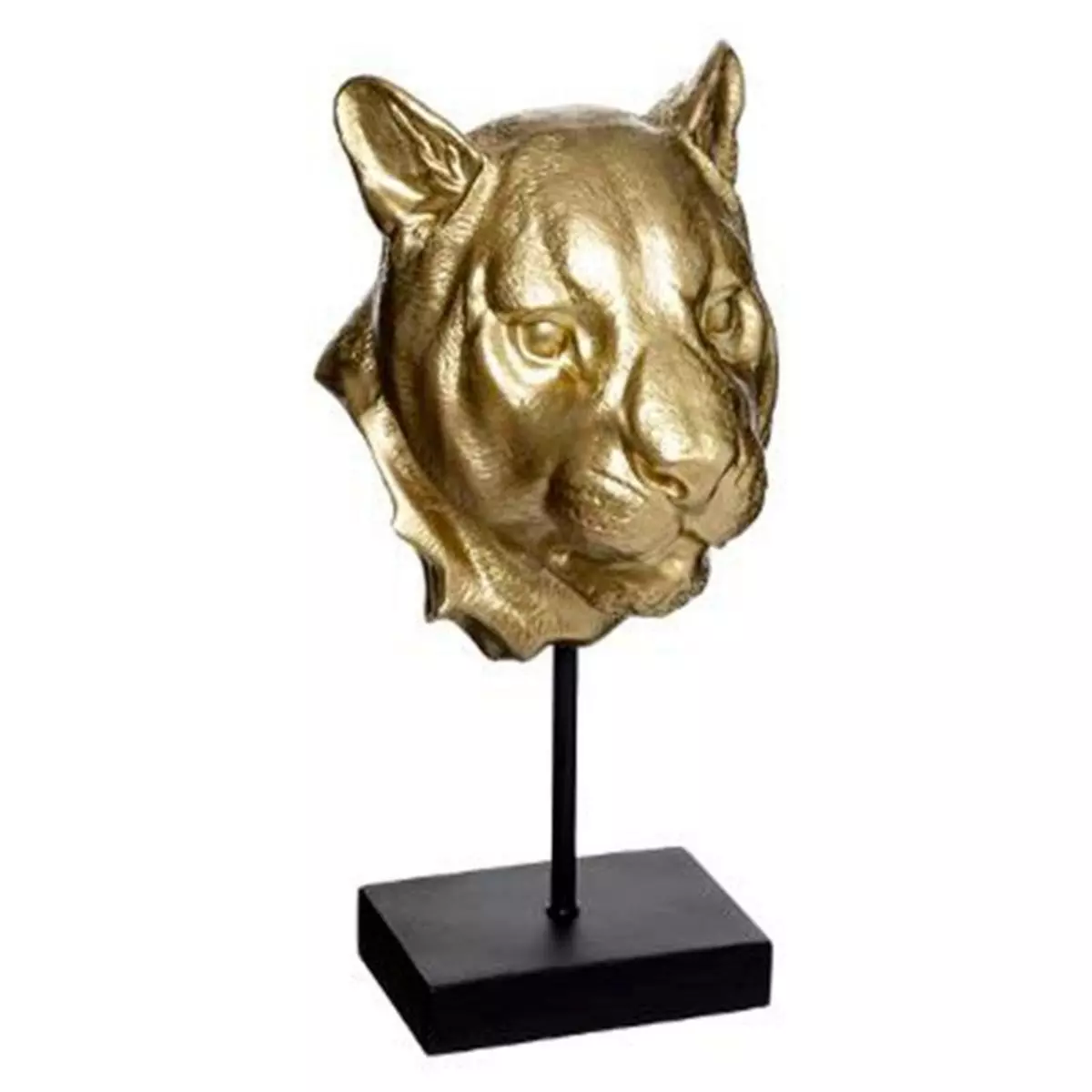 ATMOSPHERA Statuette Déco  Tête de Lion  35cm Or & Noir