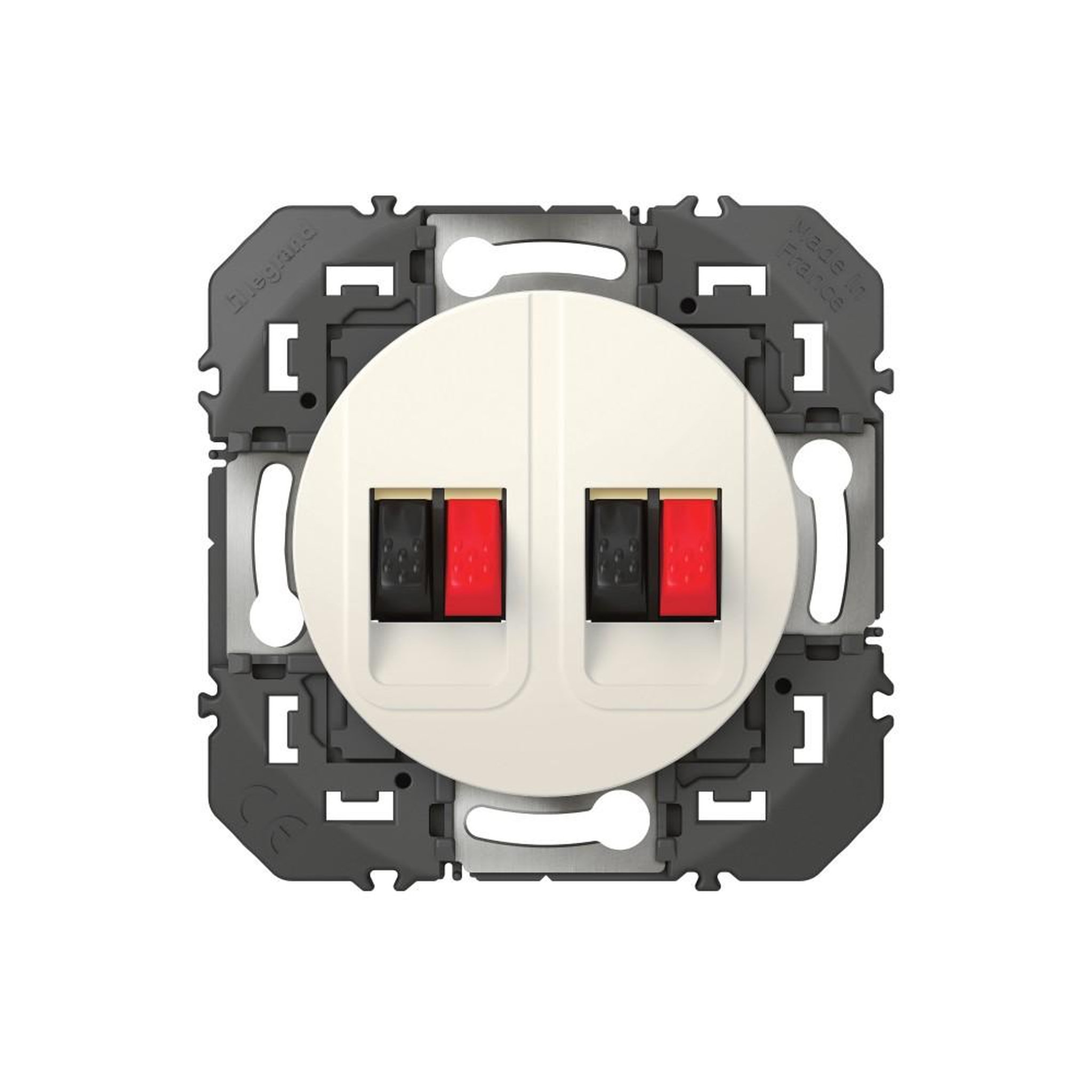 Legrand Prise haut-parleur double Dooxie, LEGRAND, blanc