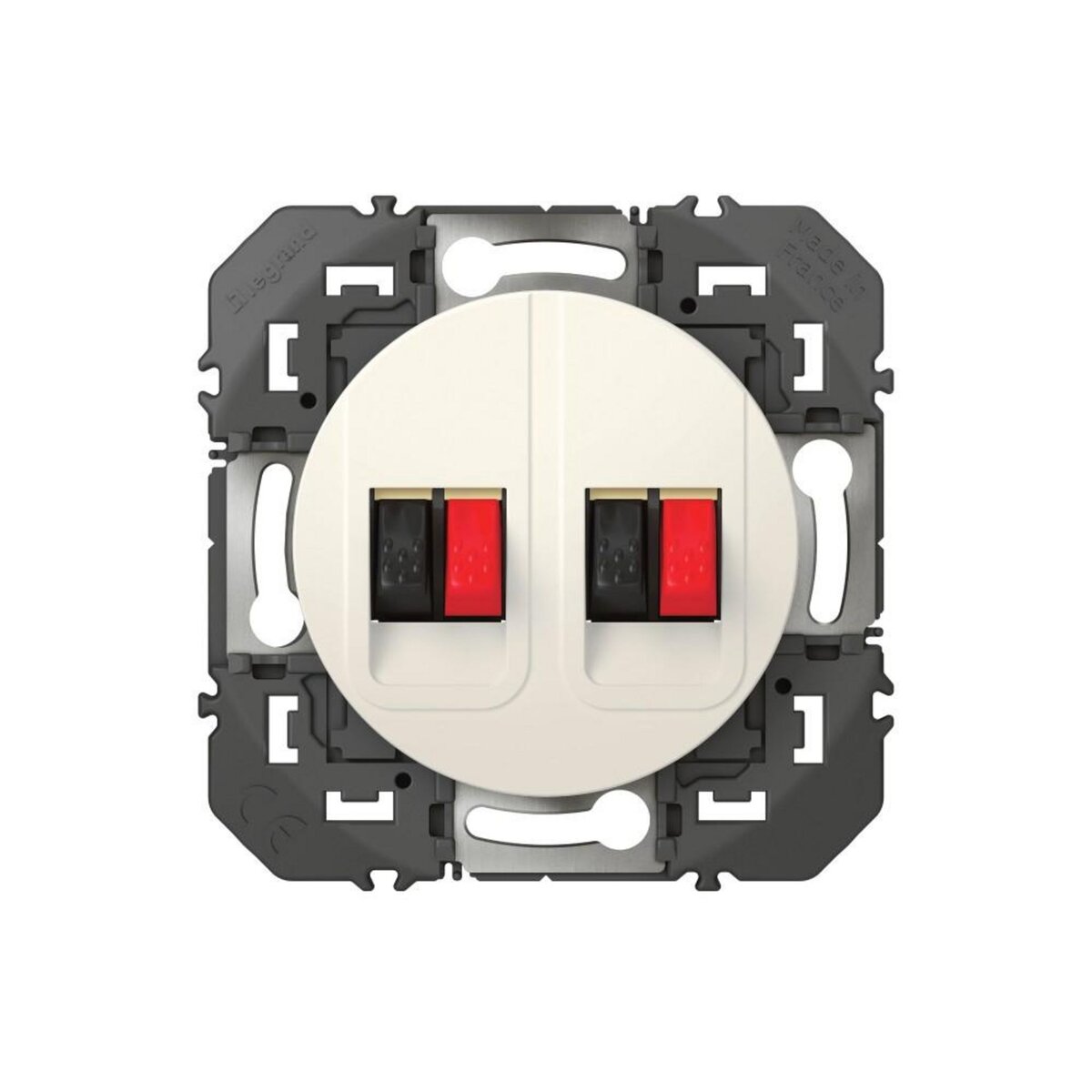 Legrand Prise haut-parleur double Dooxie, LEGRAND, blanc