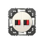 Legrand Prise haut-parleur double Dooxie, LEGRAND, blanc