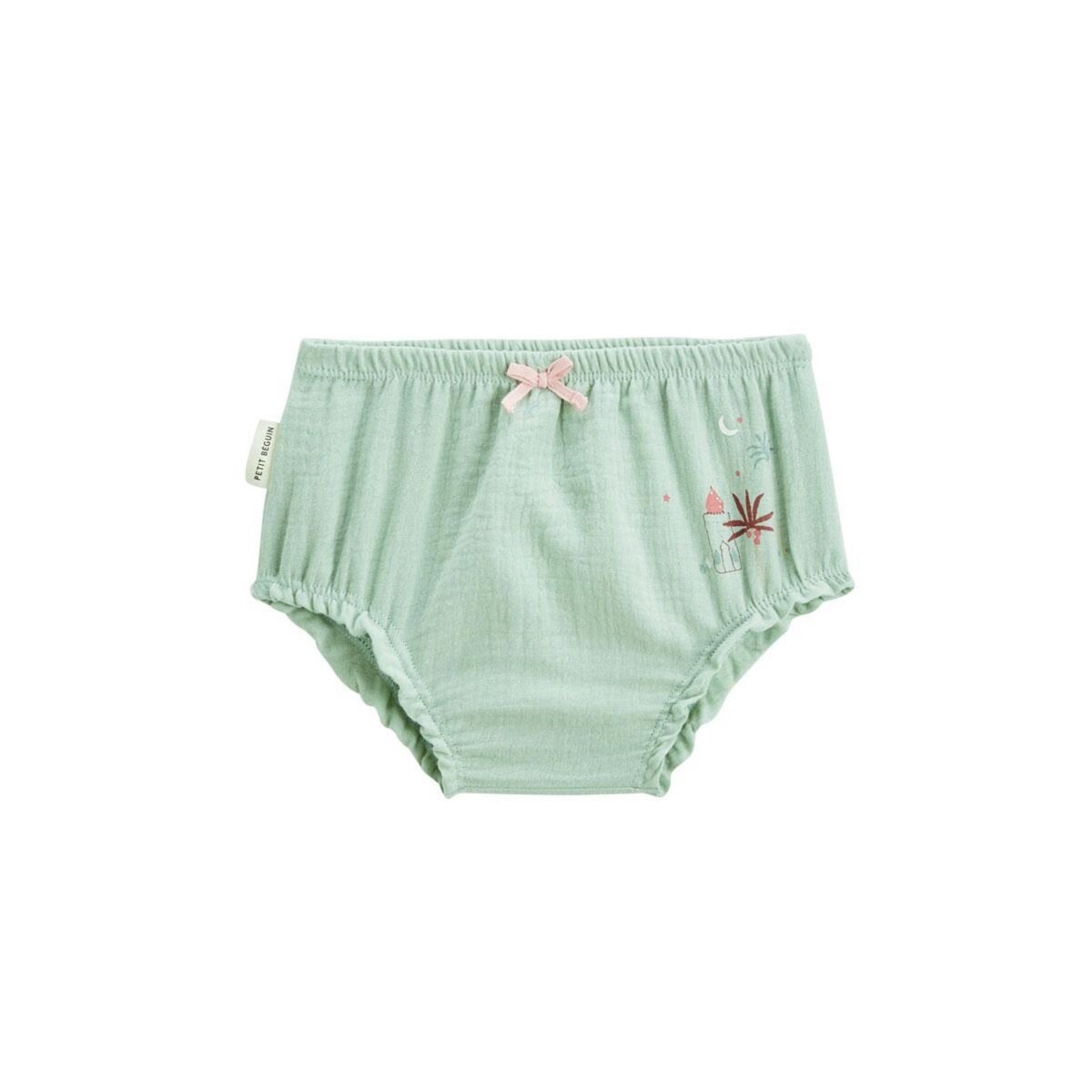 Petit Béguin Lot de 2 bloomers bébé en gaze de coton Arya