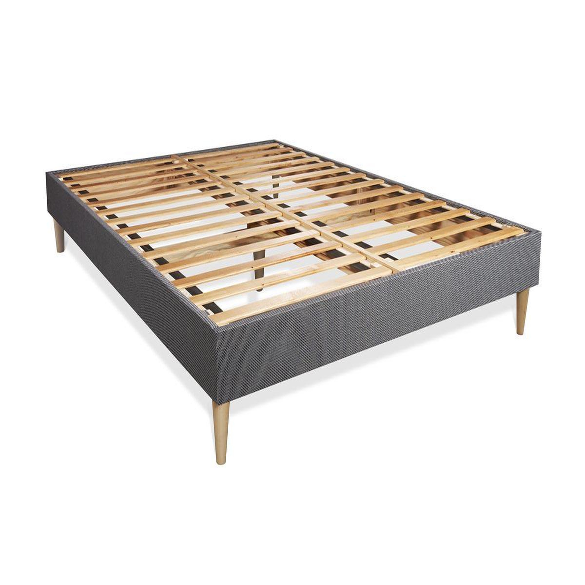 Voir la diapositive 4 : SEPTNUITS Matelas + sommier kit gris Memo Luxe Ressorts ensachés + mémoire de forme MAXI épaisseur