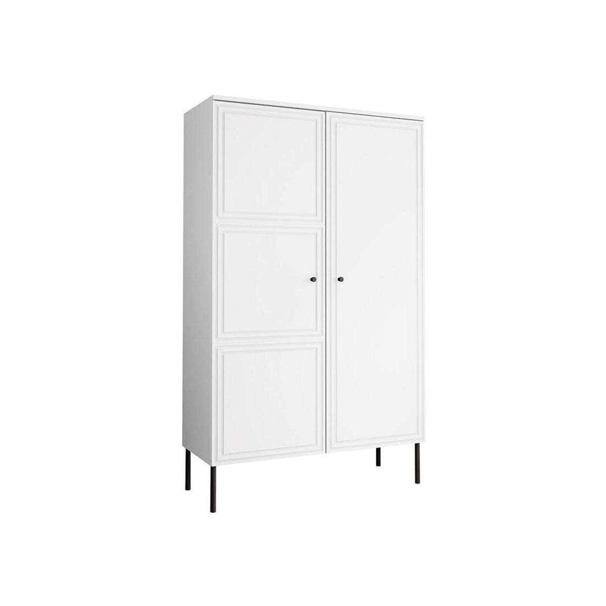 BEST MOBILIER Lavaggi - buffet haut - blanc - 166 cm