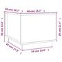 Voir la diapositive 6 : VIDAXL Table basse Blanc 40x50x35 cm Bois massif de pin