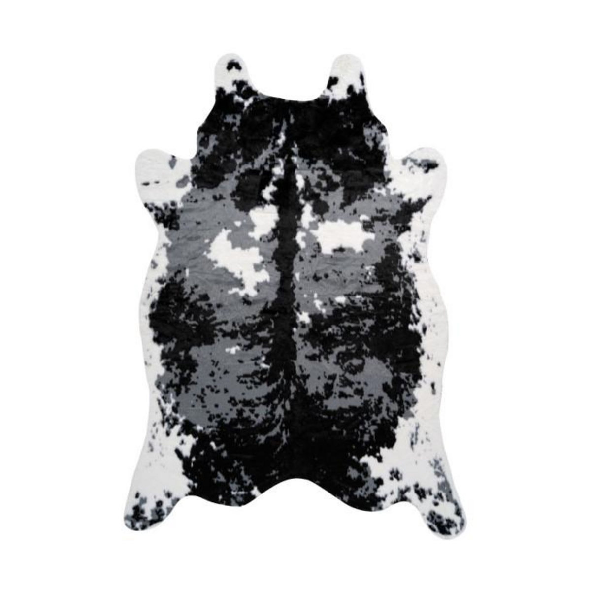 Paris Prix Tapis Imitation Peau de Vache  Desert  160x230cm Noir & Blanc