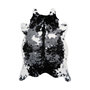 Voir la diapositive 1 : Paris Prix Tapis Imitation Peau de Vache  Desert  160x230cm Noir & Blanc