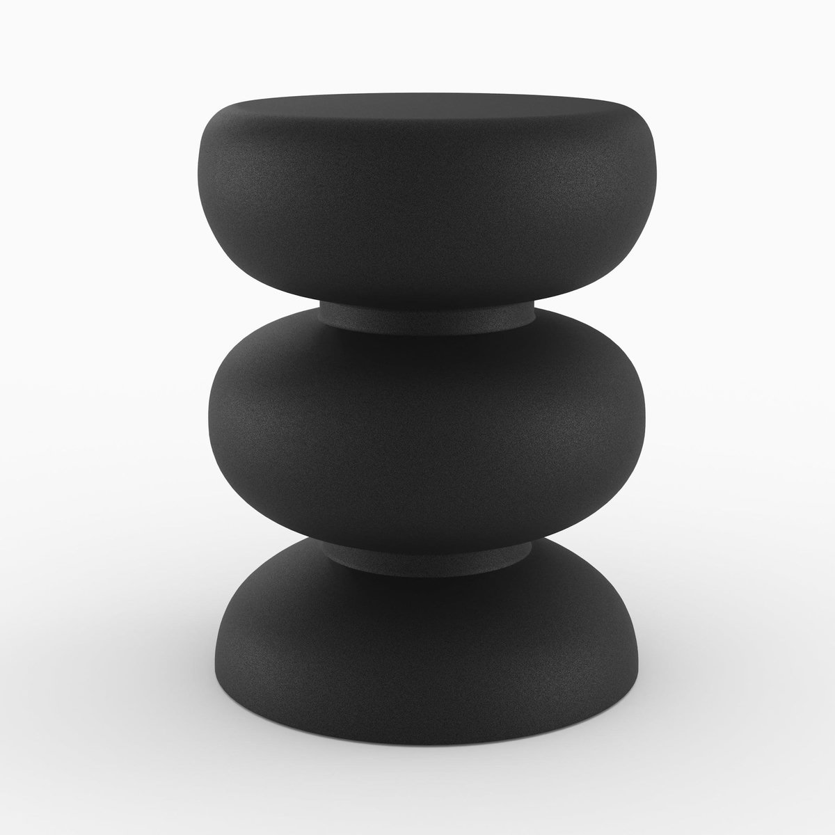 Rendez vous déco Table d'appoint ronde en métal noir D35 cm-Cléo