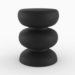 Rendez vous déco Table d'appoint ronde en métal noir D35 cm-Cléo