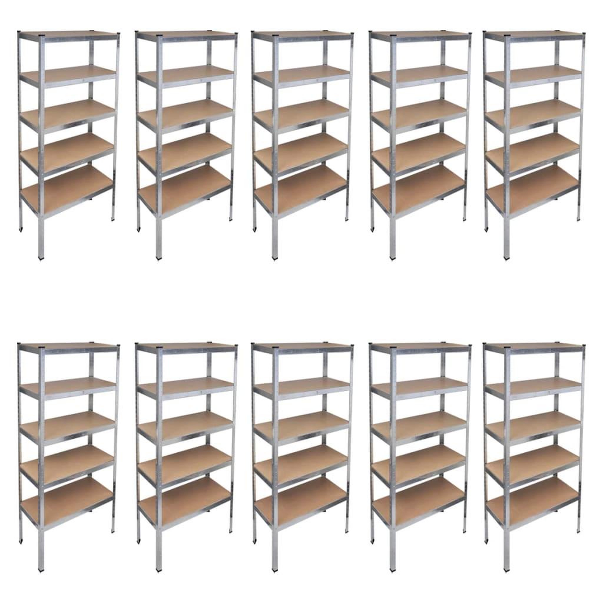 Voir la diapositive 1 : VIDAXL tagere de rangement 10 pieces