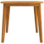 Voir la diapositive 4 : VIDAXL Table de jardin 85x85x75 cm Bois d'acacia solide