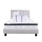 LUXURY LITERIE Ensemble literie mousse, Sleeplux Ferme, Gris. Coloris disponibles : Gris