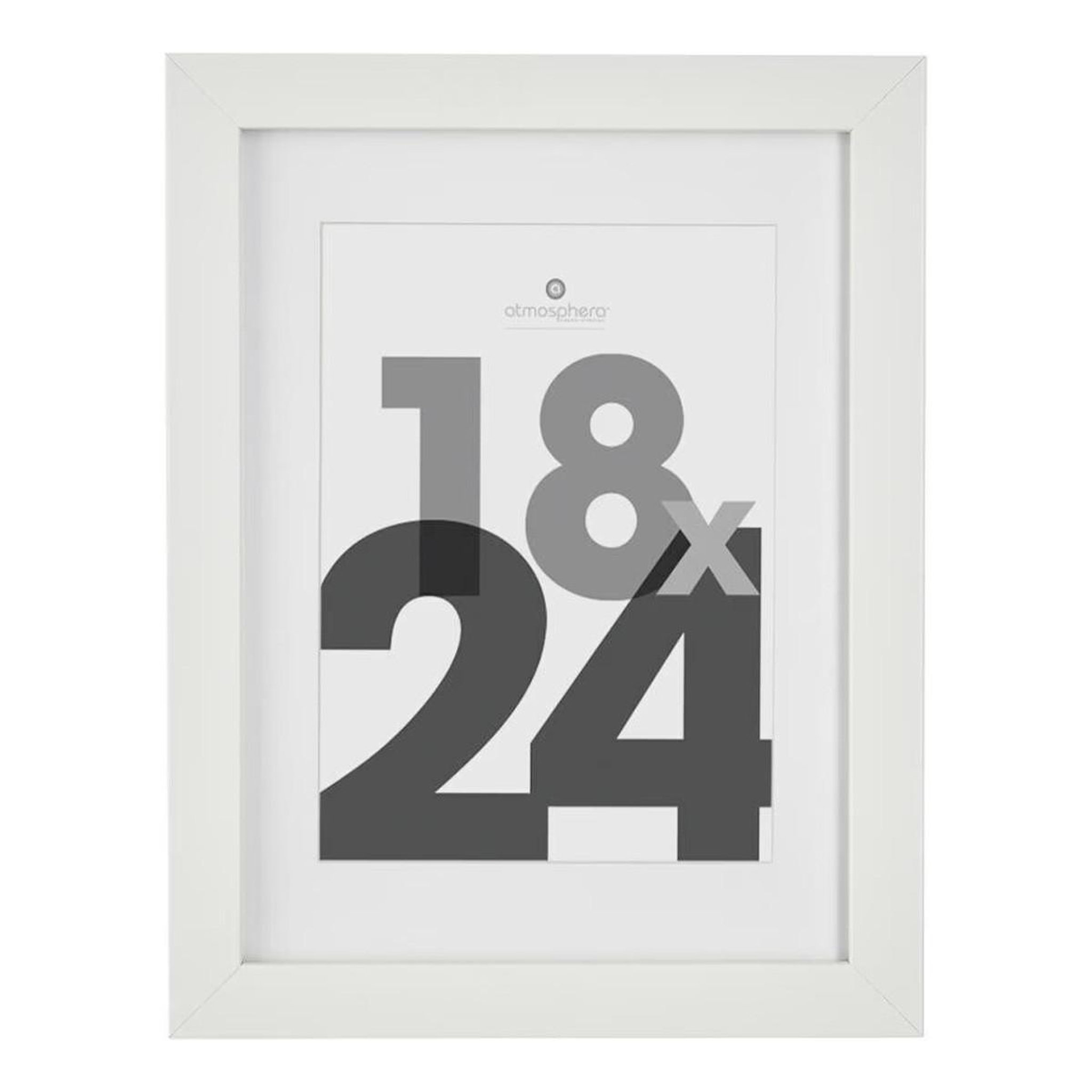 ATMOSPHERA Cadre photo bois  eva  18x24cm blanc