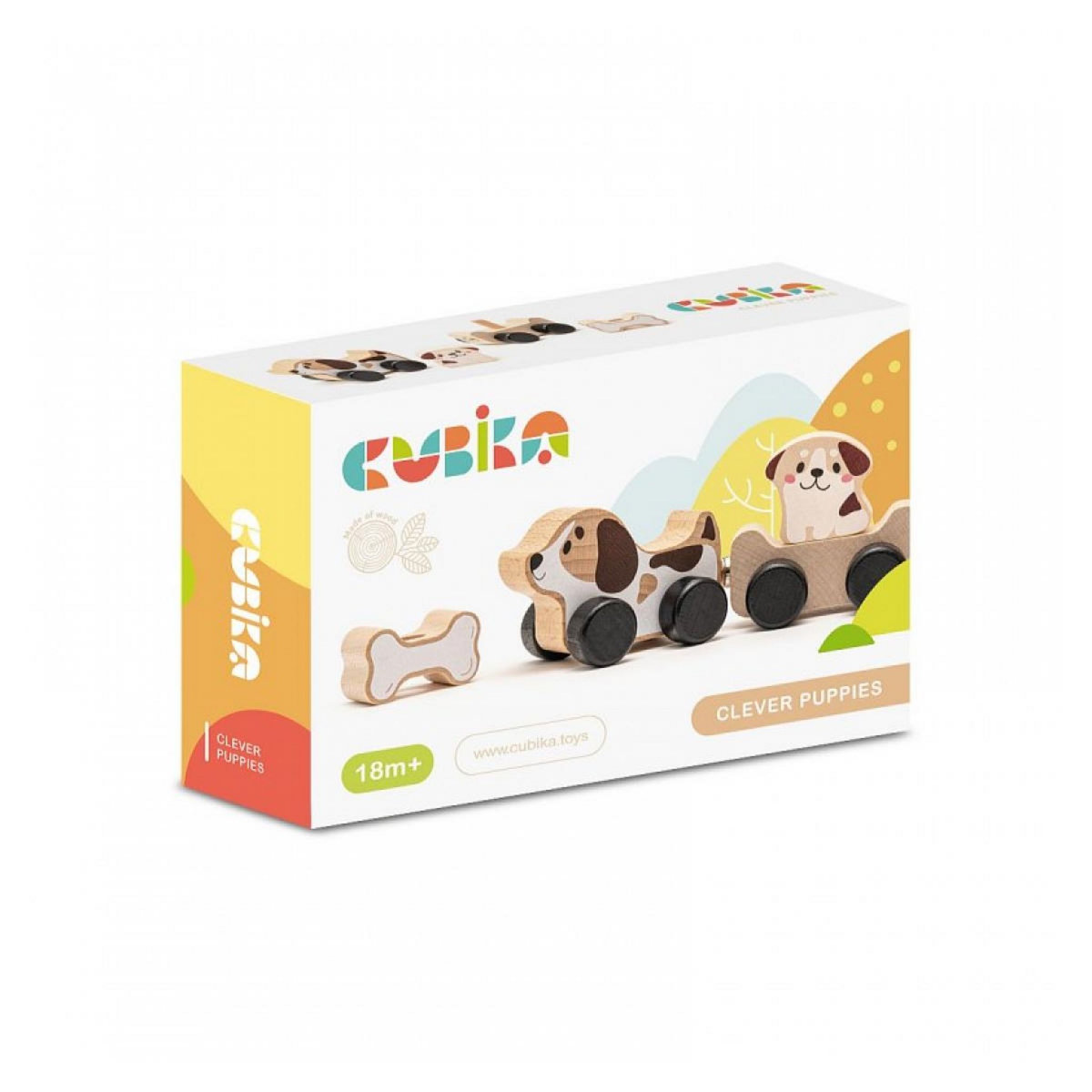 CUBIKA Clever Puppies chien en bois