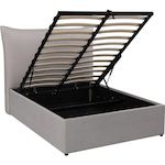 Habitat et Jardin Lit coffre double  Megeve  160 x 200 cm - Gris