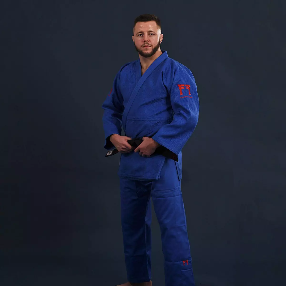 FIGHTING FILMS Kimono de Judo Superstar 750 Gr - Fighting Films - Approuvé IJF - Bleu - Taille 160cm