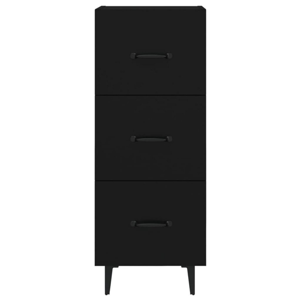 VIDAXL Buffet Noir 34,5x34x90 cm Bois d'ingenierie