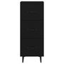 Voir la diapositive 5 : VIDAXL Buffet Noir 34,5x34x90 cm Bois d'ingenierie