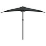 Voir la diapositive 3 : VIDAXL Parasol de balcon avec mat en aluminium Noir 300x155x223cm Demi