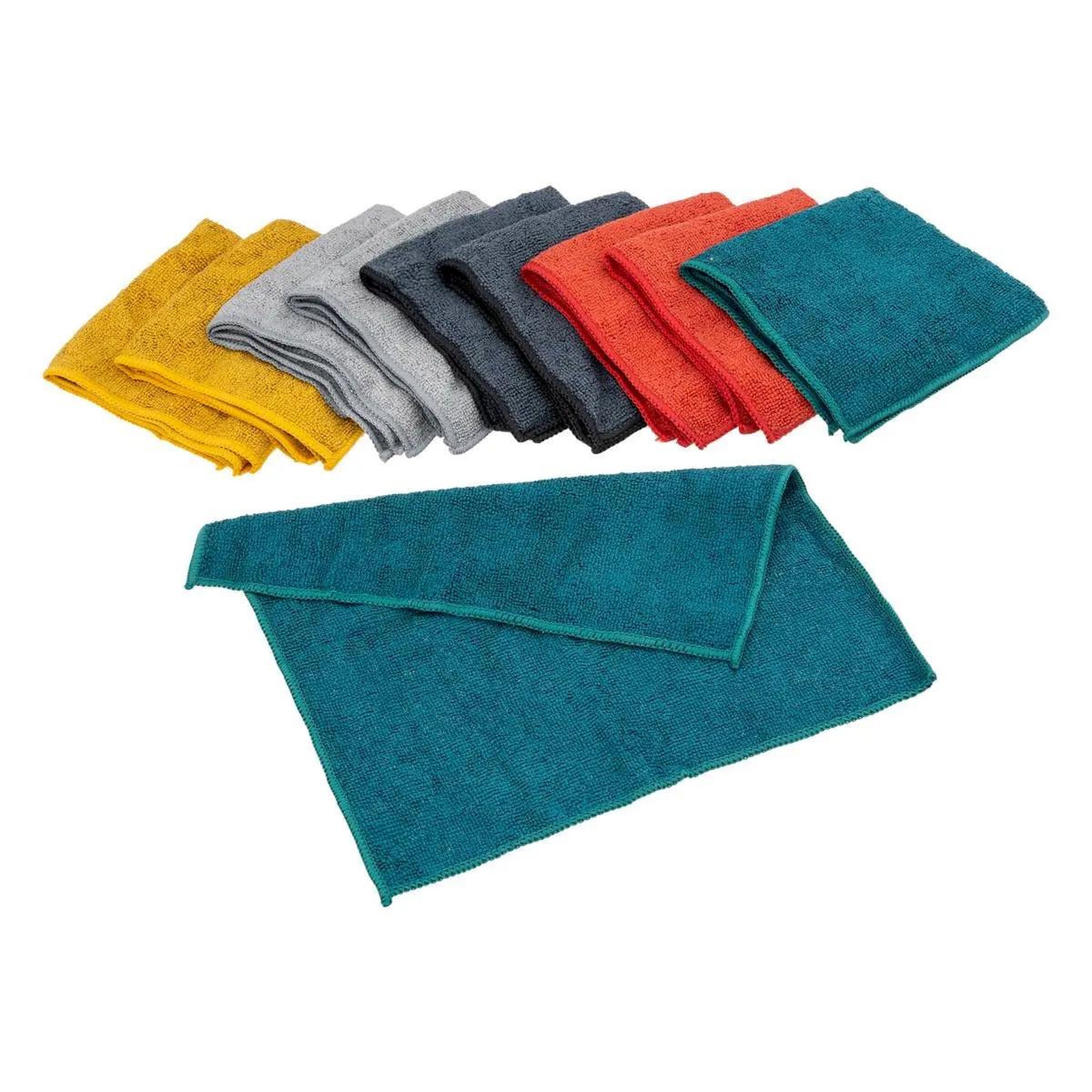 Voir la diapositive 1 : B BASIC & CO Lot de 10 chiffons  colores  30cm multicolore