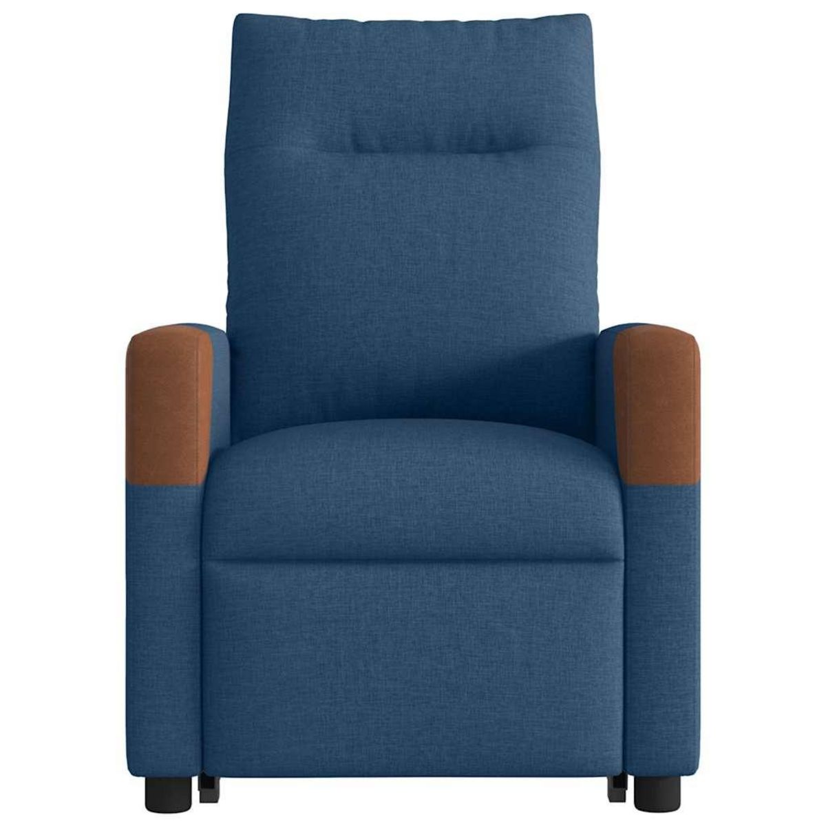VIDAXL Fauteuil inclinable de massage electrique bleu tissu